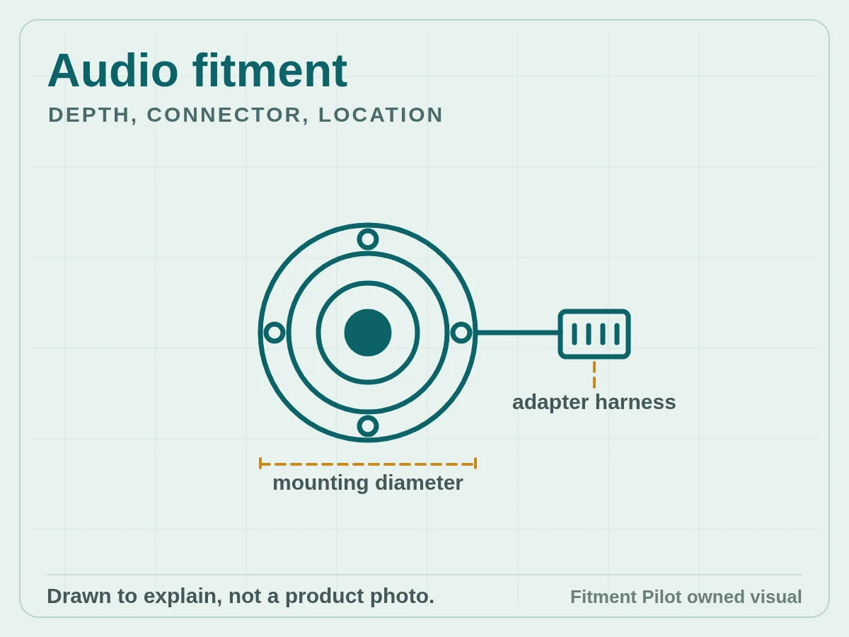 Audio fitment owned fitment checklist visual