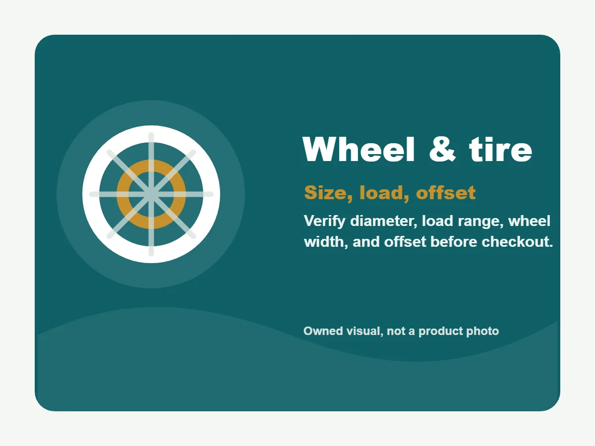 Wheel & tire owned fitment checklist visual