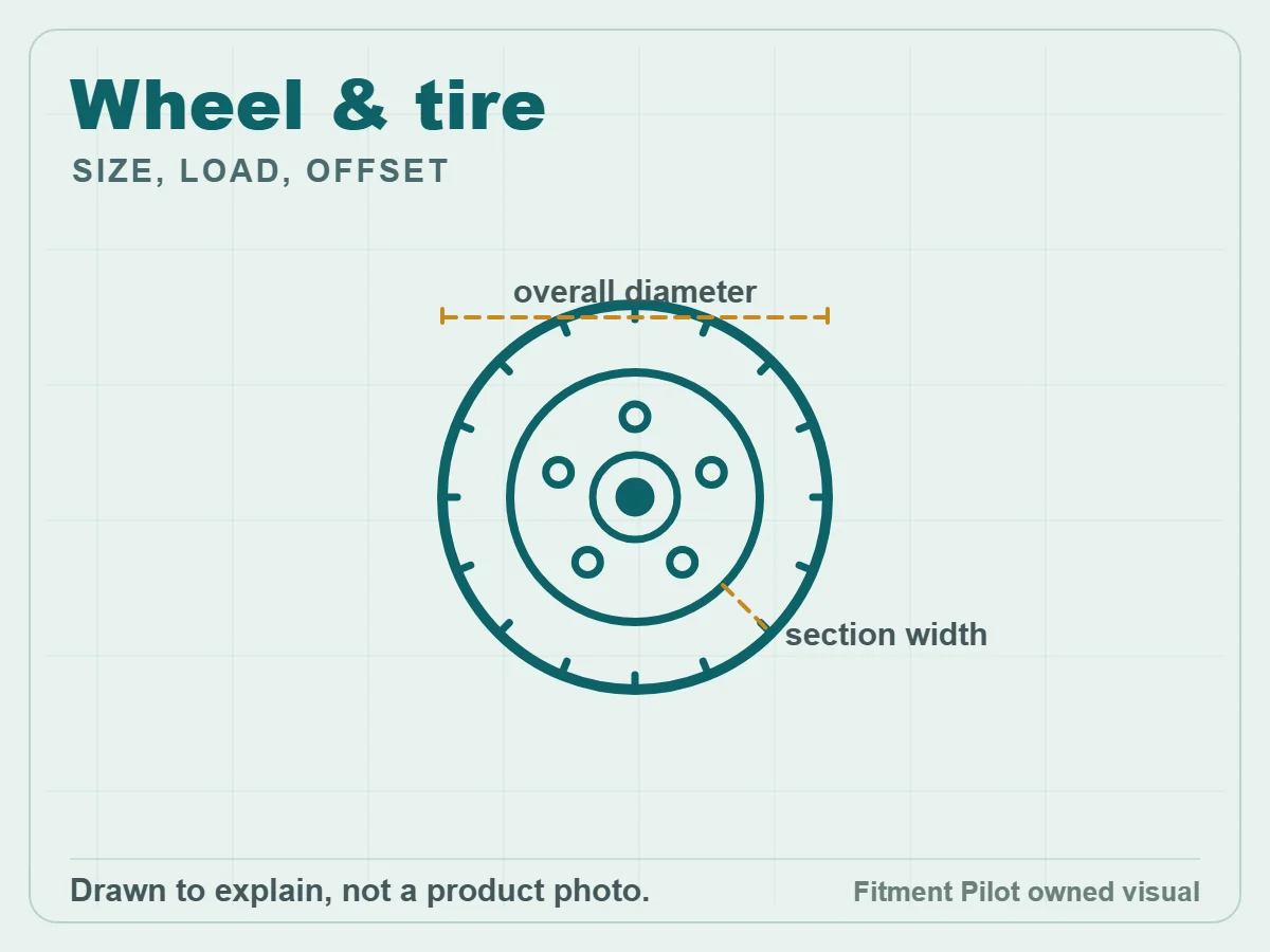 Wheel & tire owned fitment checklist visual